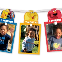 Everyday Sesame Street 13-Picture Cardstock Photo Garland Kit, 12ft, 42pc