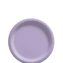 Extra Sturdy Paper Dessert Plates, 6.75in, Assorted Colors, Multiple Counts