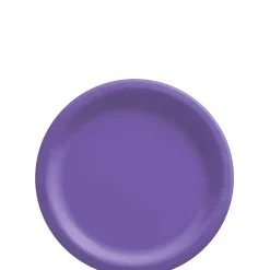 Extra Sturdy Paper Dessert Plates, 6.75in, Assorted Colors, Multiple Counts