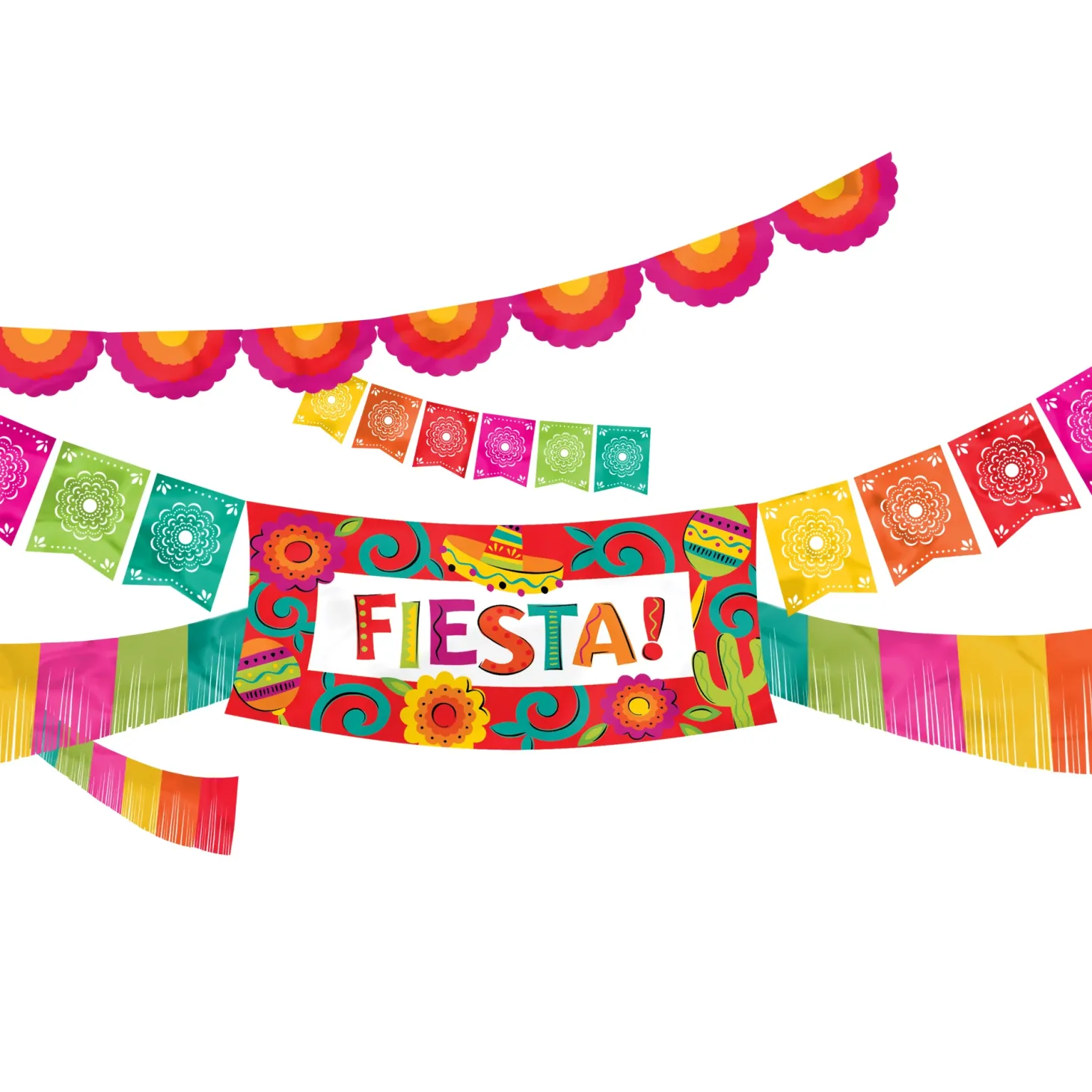Fiesta Viva La Party Decorating Kit 4pc