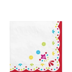 Fiesta Viva la Party Paper Beverage Napkins, 5in, 40ct