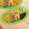Fiesta Viva la Party Plastic Divided Plates, 12.8in x 8.6in, 4ct