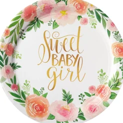 Floral Baby Dinner Plates 8ct