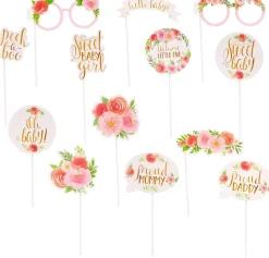 Floral Baby Photo Booth Props 13ct