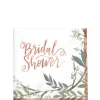 Floral Greenery Bridal Shower Beverage Napkins 16ct