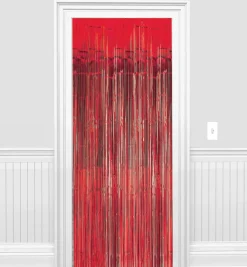 Foil Fringe Doorway Curtain, 3ft x 8ft, Assorted Colors