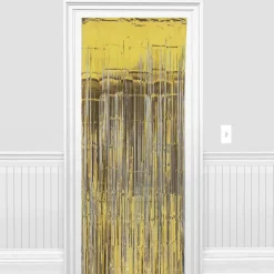 Foil Fringe Doorway Curtain, 3ft x 8ft, Assorted Colors