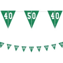 Football Field Felt Pennant Banner, 12ft