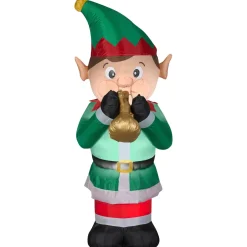 6 Foot Elf Light Up Christmas Inflatable Lawn Decoration