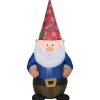 4 Foot Gnome Light Up Christmas Inflatable Lawn Decoration