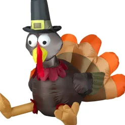3 Foot Harvest Turkey Light Up Thanksgiving Inflatable Lawn Decoration