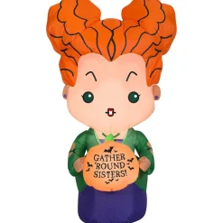 3.5 Foot Hocus Pocus Winifred Sanderson Light Up Halloween Inflatable Lawn Decoration