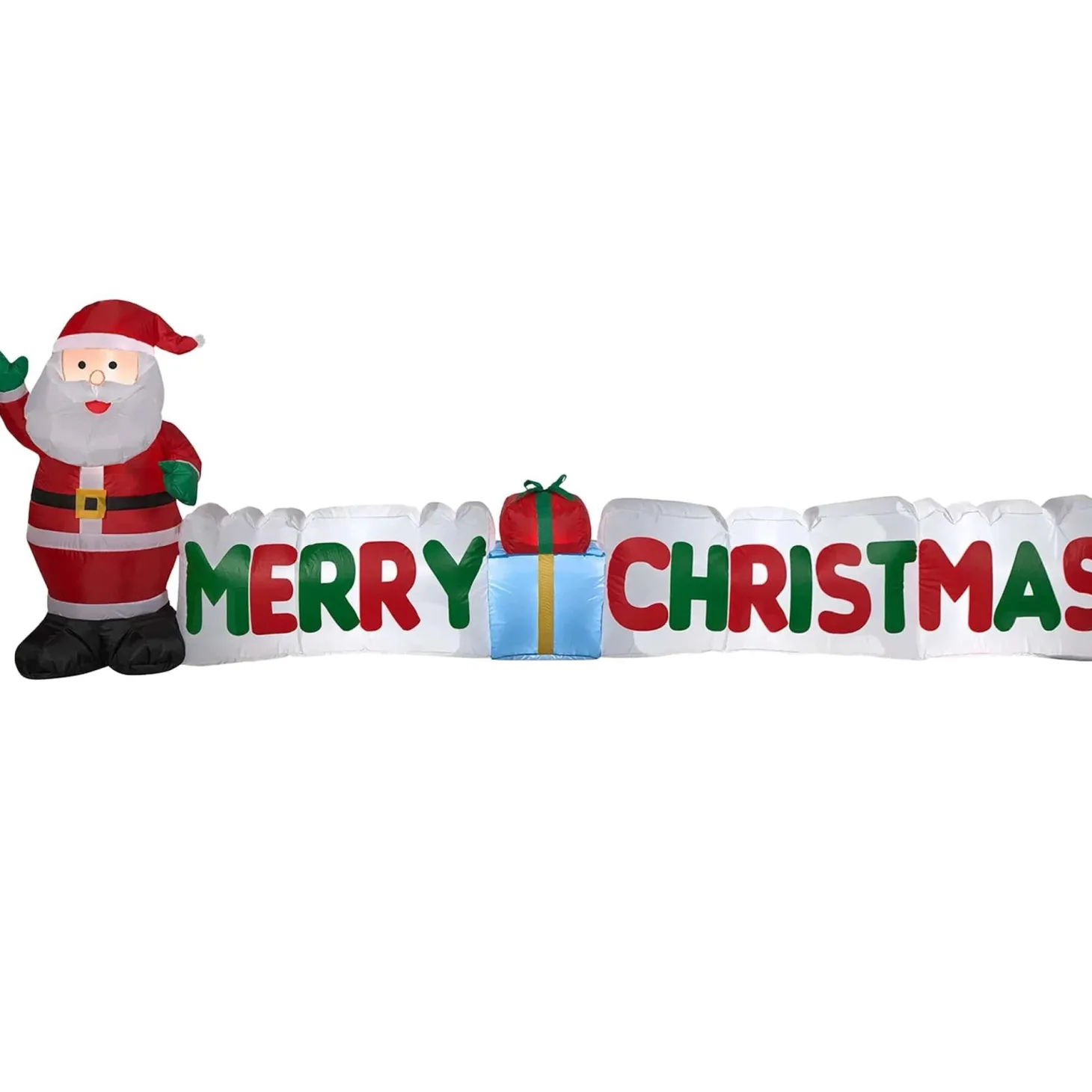 9 Foot Merry Christmas Santa Light Up Inflatable Lawn Decoration