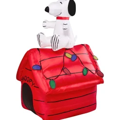 3.5 Foot Peanuts Classic Snoopy Holiday Interchangeable Inflatable Lawn Decoration