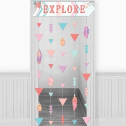 Free Spirit Boho Cardstock Doorway Curtain, 3.25ft x 6.4ft