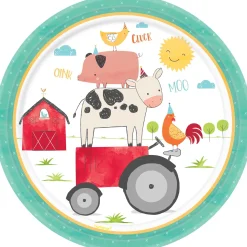 Friendly Farm Dinner Plates 18ct