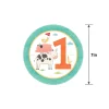 Friendly Farm 1st Birthday Dessert Plates 18ct