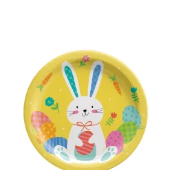 Funny Bunny Easter Paper Plates, 9in, 8ct, Assorted Options