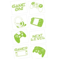 Game On Glow-in-the-Dark Tattoos, 16ct
