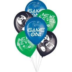 Game On Latex Balloons, 6pc