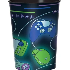 Game On Plastic Favor Cup, 16oz