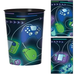Game On Plastic Favor Cup, 16oz