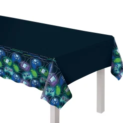 Game On Plastic Table Cover, 54in x 96in