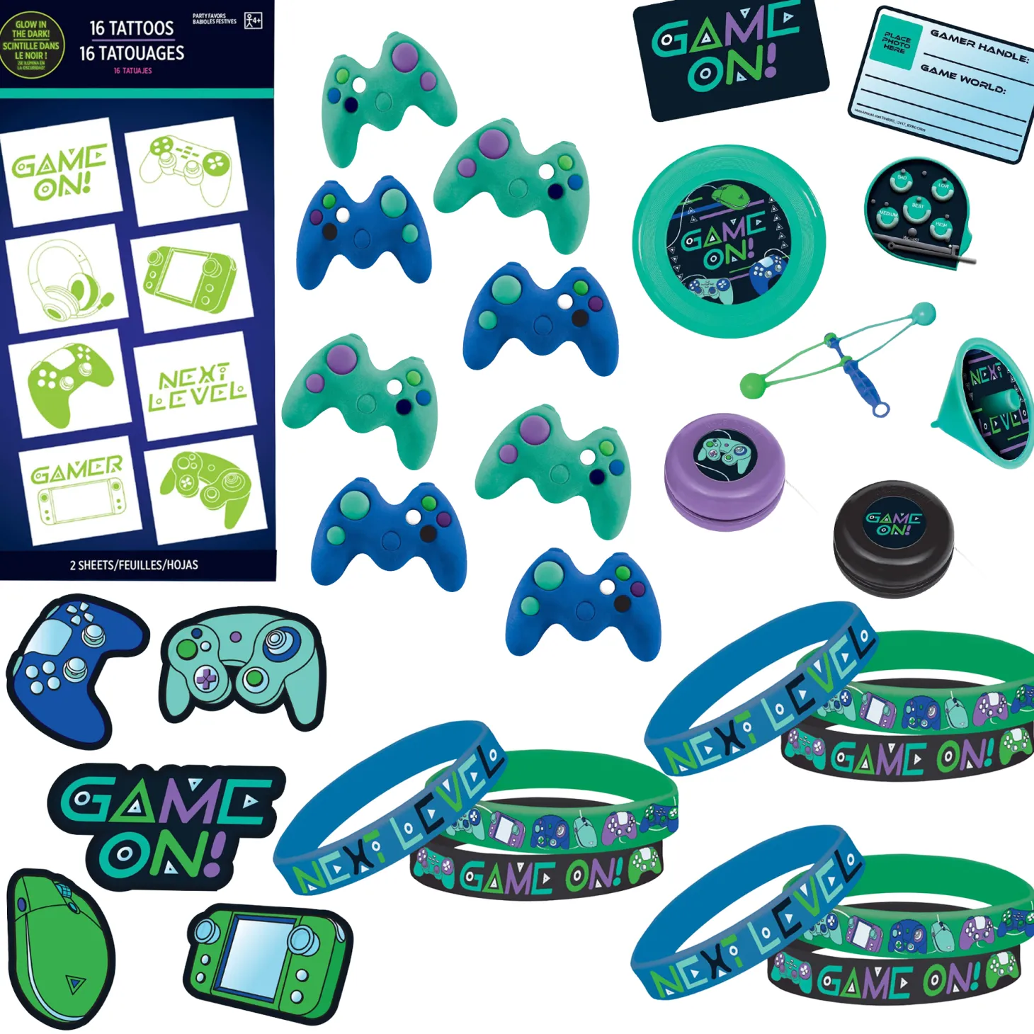 Gamer Favor Kit for 8 Guests