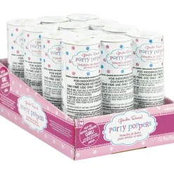 Gender Reveal Confetti Party Poppers, 12ct, Assorted Colors