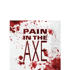Get Axed Paper Beverage Napkins, 5in, 40ct