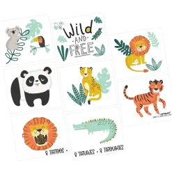 Get Wild Jungle Temporary Tattoos, 8ct