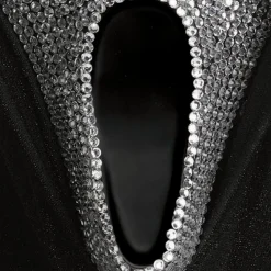 Ghostface Bling Plastic & Fabric Hooded Face Mask - Scream