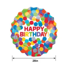 Giant Rainbow Birthday Balloon 28in