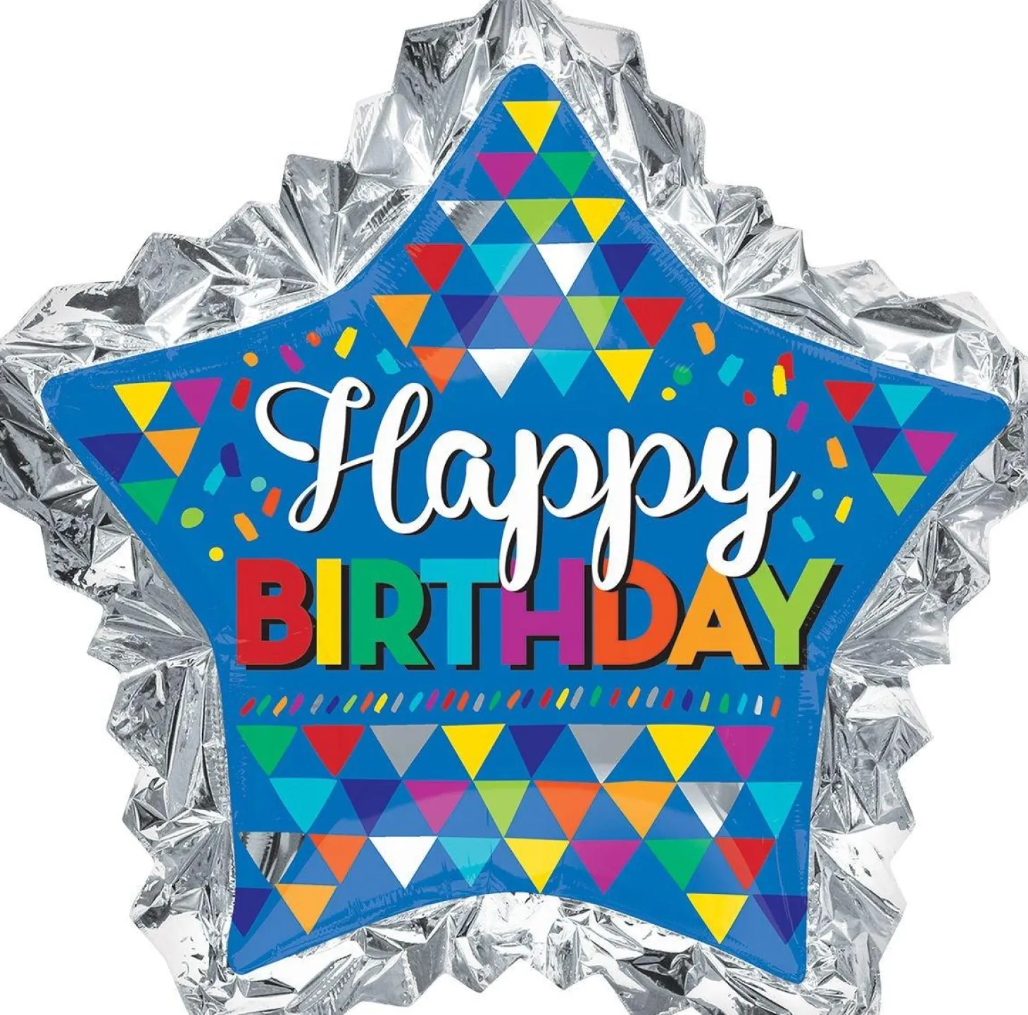 Giant Scalloped Edge Star Birthday Balloon 36in