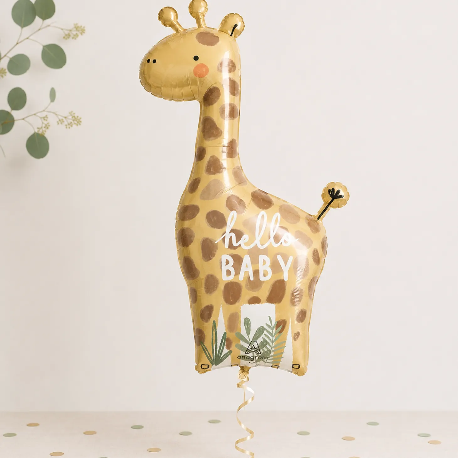 Giraffe Soft Jungle Foil Balloon, 42in