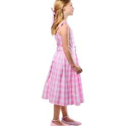 Girls' Barbie Movie Perfect Day Pink Gingham Dress