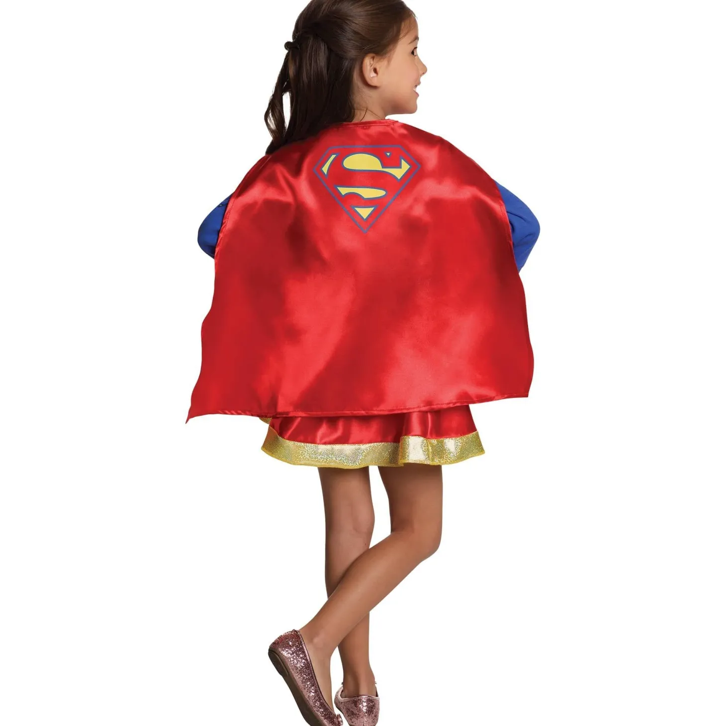 Girls' DC Superhero Supergirl Cape and Skirt
