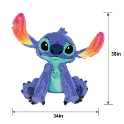 Gliding Stitch Foil Balloon, 34in x 38in - Disney Lilo & Stitch