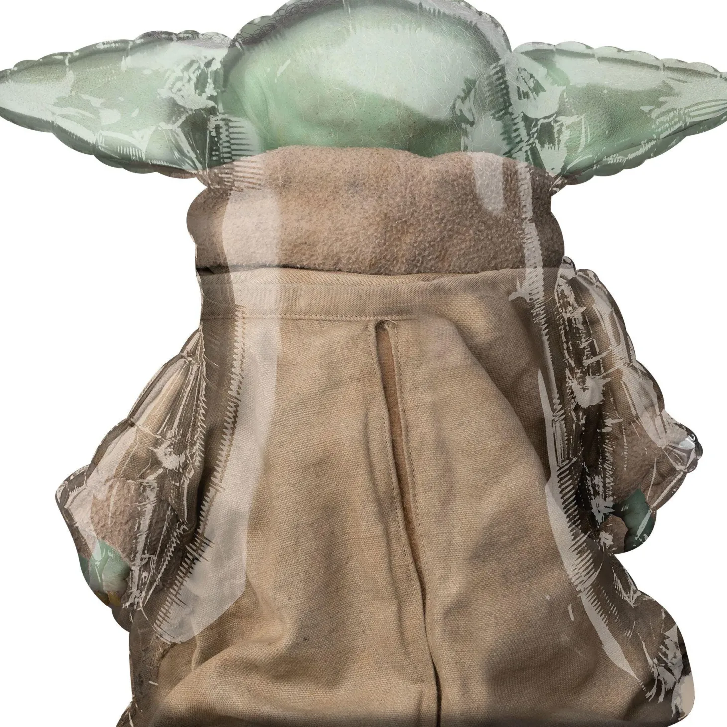 Gliding The Child Balloon, 31in x 31in - The Mandalorian