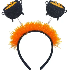 Glitter Bubbling Cauldron Halloween Head Bopper