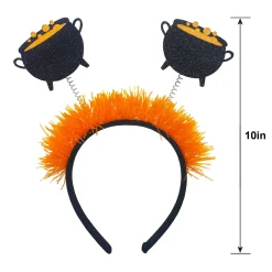 Glitter Bubbling Cauldron Halloween Head Bopper
