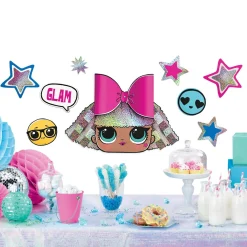 Glitter Diva Wall Decorating Kit, 9pc - L.O.L. Surprise! Together 4-Eva