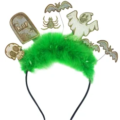Glitter & Feather Halloween Headband