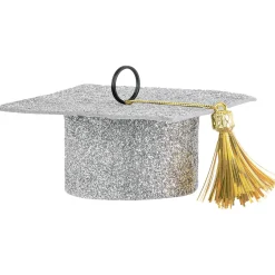 Glitter Graduation Cap Balloon Weight, 5.9oz, Assorted Colors