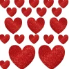Glitter Heart Cutouts 20ct