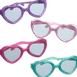 Glitter Heart Glasses 12ct – Sparkling Heart-Shaped Kids’ Sunglasses