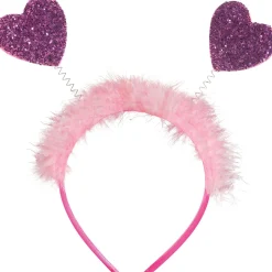Glitter Heart Valentine's Day Head Bopper, Assorted Colors
