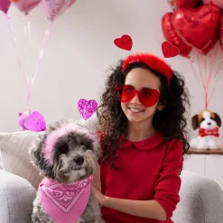 Glitter Heart Valentine's Day Head Bopper, Assorted Colors