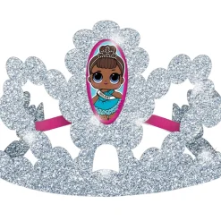 Glitter L.O.L. Surprise! Together 4-Eva Cardstock Tiaras, 6.4in x 3.5in, 8ct