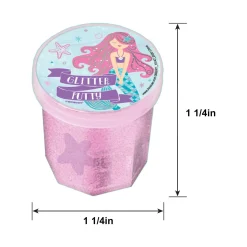 Glitter Mermaid Putty Party Favors for Kids with Toy Surprise, 12ct